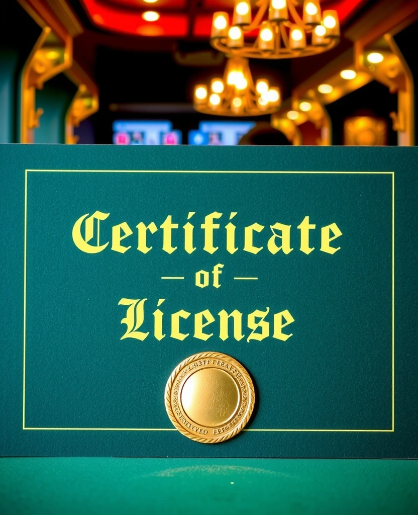 License certificate representation
